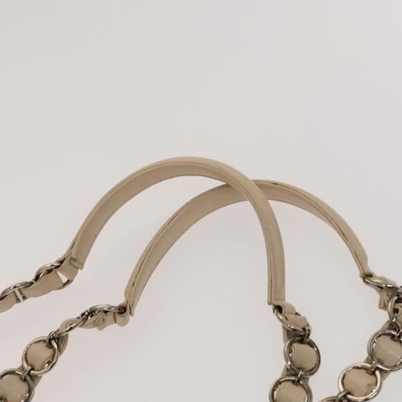 DIOR Trotter Canvas Romantic Tote Bag Pvc Beige Silver - Picture 8 of 12